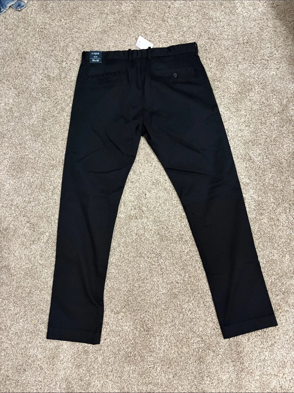 J. Crew Men's Black Chino Pants - Classic Straight Fit